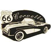 Eagle Emblems P06960 Pin-Car,Corvette,Route 66 (1")