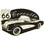 Eagle Emblems P06960 Pin-Car,Corvette,Route 66 (1")