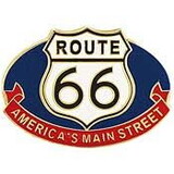 Eagle Emblems P06977 Pin-Route 66, Oval (1