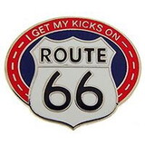 Eagle Emblems P06978 Pin-Route, 66, Get Kick (1