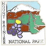 Eagle Emblems P09056 Pin-Nat.Park, Mt.Ranier (1