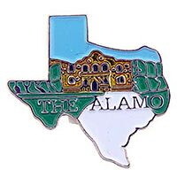 Eagle Emblems P09092 Pin-Texas,The Alamo (MAP), (1")