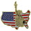 Eagle Emblems P09094 Pin-Usa, Statue Of Liberty W/Usa Flag (1")
