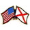 Eagle Emblems P09101 Pin-Usa/Alabama (Cross Flags) (1-1/8")