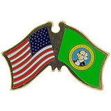 Eagle Emblems P09148 Pin-Usa/Washington (Cross Flags) (1-1/8