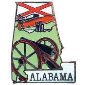 Eagle Emblems P09201 Pin-Alabama (MAP), (1-1/16")