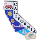 Eagle Emblems P09205 Pin-California (MAP), (1-1/16