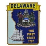 Eagle Emblems P09208 Pin-Delaware (MAP), (1