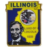 Eagle Emblems P09214 Pin-Illinois (MAP), (1