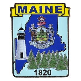 Eagle Emblems P09220 Pin-Maine (MAP), (1")