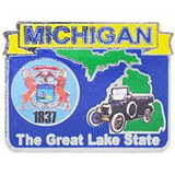 Eagle Emblems P09223 Pin-Michigan (Map) (1