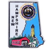 Eagle Emblems P09230 Pin-New Hampshire (Map) (1
