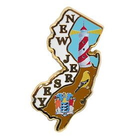 Eagle Emblems P09231 Pin-New Jersey (1-3/16")