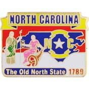 Eagle Emblems P09234 Pin-North Carolina (1")