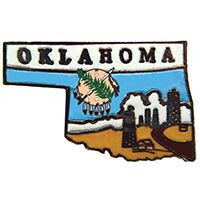 Eagle Emblems P09237 Pin-Oklahoma (Map) (1")