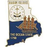 Eagle Emblems P09240 Pin-Rhode Island (Map) (1