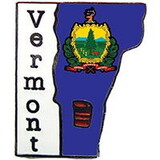 Eagle Emblems P09246 Pin-Vermont (Map) (1