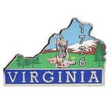 Eagle Emblems P09247 Pin-Virginia (Map) (1