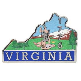 Eagle Emblems P09247 Pin-Virginia (MAP), (1-1/16")