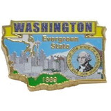Eagle Emblems P09248 Pin-Washington (Map) (1