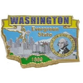 Eagle Emblems P09248 Pin-Washington (MAP), (1")