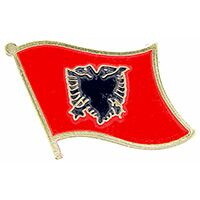 Eagle Emblems P09502 Pin-Albania (FLAG), (1-1/16")