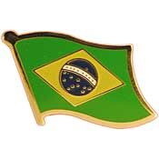 Eagle Emblems P09514 Pin-Brazil (FLAG), (1-1/16")