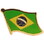 Eagle Emblems P09514 Pin-Brazil (Flag) (1")