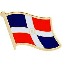 Eagle Emblems P09526 Pin-Dominican Republic (FLAG), (1-1/16")