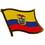 Eagle Emblems P09528 Pin-Ecuador (FLAG), (1-1/16")