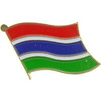 Eagle Emblems P09535 Pin-Gambia (FLAG), (1-1/16")