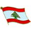 Eagle Emblems P09565 Pin-Lebanon (Flag) (1")