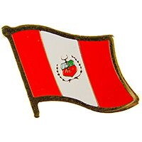 Eagle Emblems P09586 Pin-Peru (FLAG), (1-1/16")