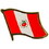 Eagle Emblems P09586 Pin-Peru (Flag) (1")