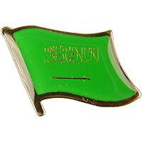 Eagle Emblems P09595 Pin-Saudi Arabi (FLAG), (1-1/16")