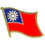 Eagle Emblems P09609 Pin-Taiwan (Flag) (1")