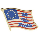 Eagle Emblems P09624 Pin-Flag, We The People (1