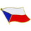 Eagle Emblems P09634 Pin-Czech Republic (Flag) (1")