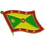 Eagle Emblems P09638 Pin-Grenada (Flag) (1")