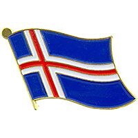 Eagle Emblems P09639 Pin-Iceland (FLAG), (1-1/16")