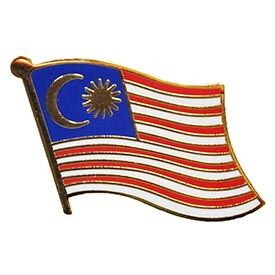 Eagle Emblems P09645 Pin-Malaysia (FLAG), (1-1/16")