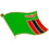 Eagle Emblems P09663 Pin-Zambia (FLAG), (1-1/16")