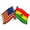 Eagle Emblems P09712 Pin-Usa/Bolivia (CROSS FLAGS), (1-1/8")