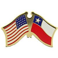 Eagle Emblems P09717 Pin-Usa/Chile (CROSS FLAGS), (1-1/8")