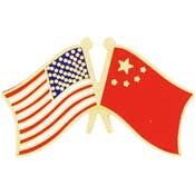 Eagle Emblems P09718 Pin-Usa/China (CROSS FLAGS), (1-1/8")