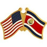 Eagle Emblems P09720 Pin-Usa/Costa Rica (CROSS FLAGS), (1-1/8