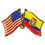 Eagle Emblems P09728 Pin-Usa/Ecuador (Cross Flags) (1-1/8")