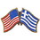 Eagle Emblems P09736 Pin-Usa/Greece (Cross Flags) (1-1/8")