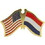 Eagle Emblems P09742 Pin-Usa/Holland-Neth. (Cross Flags) (1-1/8")