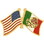 Eagle Emblems P09771 Pin-Usa/Mexico (Cross Flags) (1-1/8")